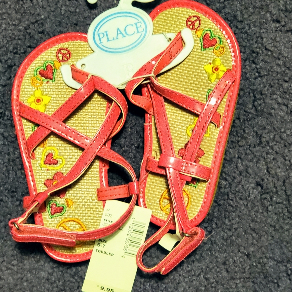 Children Place Hot Pink toodler sandals 6-7